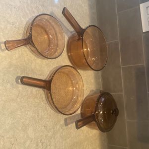 Corning Vision Amber cookware. Perfect condition
